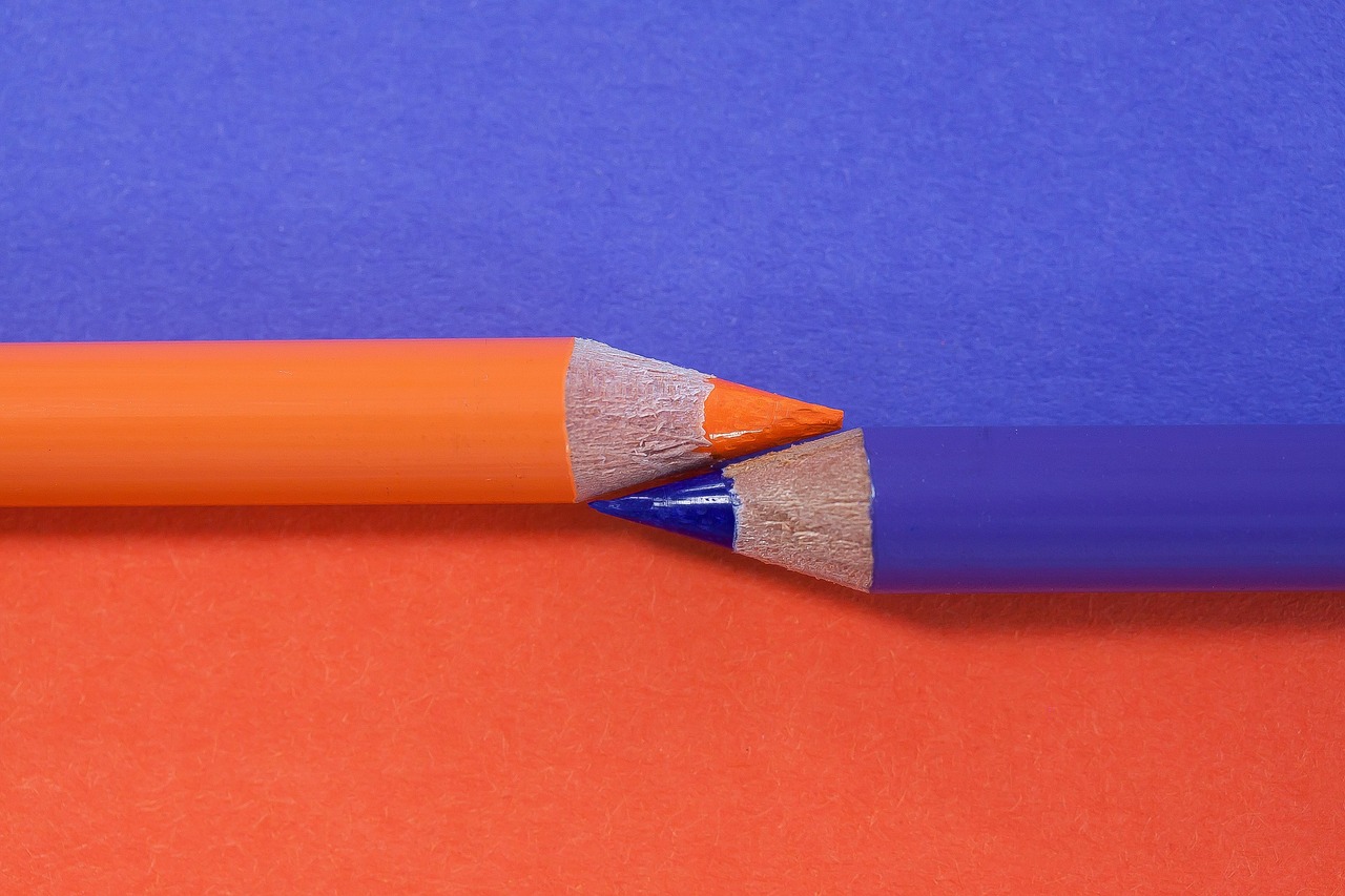colored pencil, color pencil, complementary, orange, violet, writing implement, drawing device, multicoloured, coloured, mine, painted, wood, pointed, tips on, write, draw, sketch, graphic design, flat design, complementary, graphic design, graphic design, graphic design, graphic design, graphic design